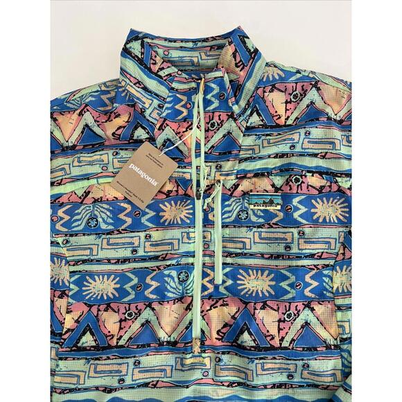 $139 Patagonia Women's Houdini Stash LightweightNylon Pullover High Hopes Geo XL - Picture 7 of 12